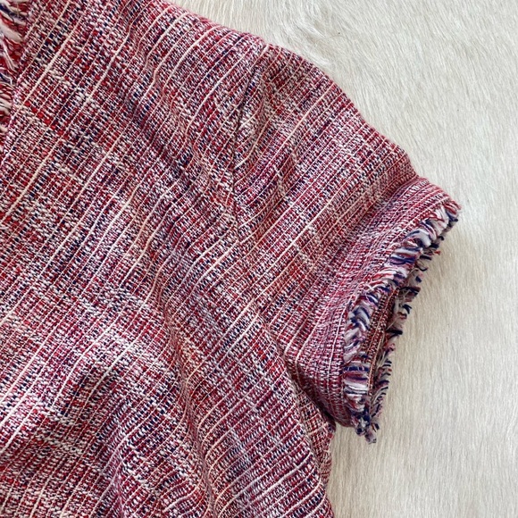 Banana Republic Pink Tweed Wrap Dress - Picture 4 of 10